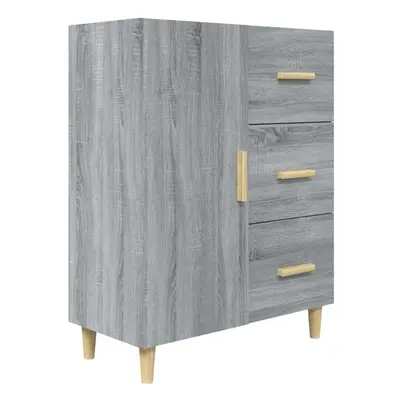 (grey sonoma) vidaXL Sideboard White Engineered Wood Cupboard Storage Cabinet Multi Colours