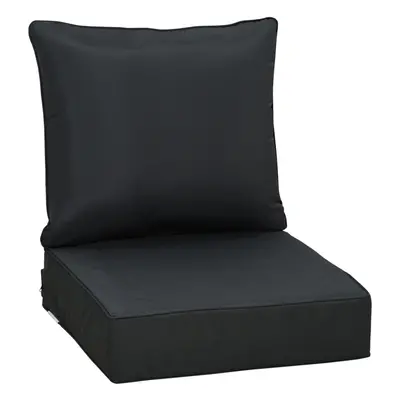 Outsunny Outdoor Seat and Back Cushion Set, Deep Seating Chair Cushion, Black