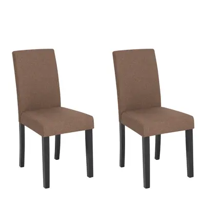 Set of Dining Chairs BROADWAY Brown