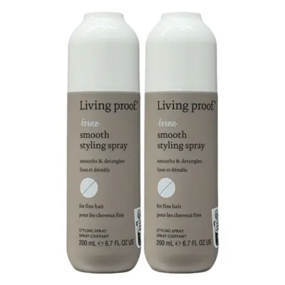 Living Proof No Frizz Smooth Styling Spray 6.7 Oz (Pack of 2)