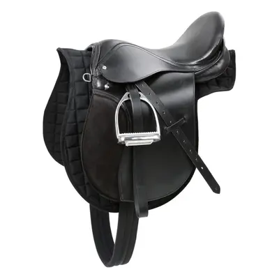 Kerbl Haflinger Saddle Leather Black Equestrian Stirrups Belts Girth