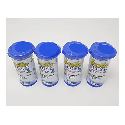 3-Way Insta Test Strips Plus for Swimming Pool & Hot Tub Spa - Chlorine or Bromine, pH and Total