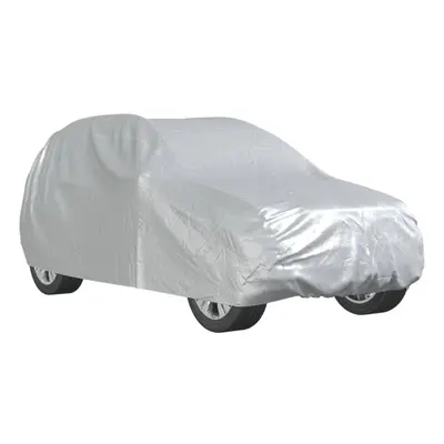 vidaXL Car Cover for SUV with Buckle Straps Full Waterproof Silver PEVA