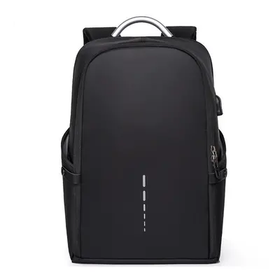 (Black) 30L USB Backpack Anti-thief Shoulder Bag Inch Laptop Bag Camping Waterproof Travel Bag S