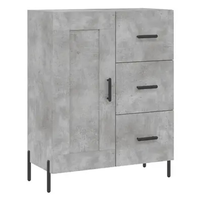 (concrete grey) vidaXL Sideboard Storage Cabinet Cupboard Side Cabinet Brown Oak Engineered Wood