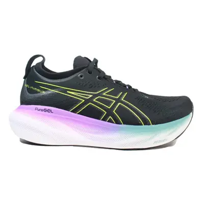 (4 (Adults')) GEL-NIMBUS | Black/Glow Yellow | Womens Running Trainers