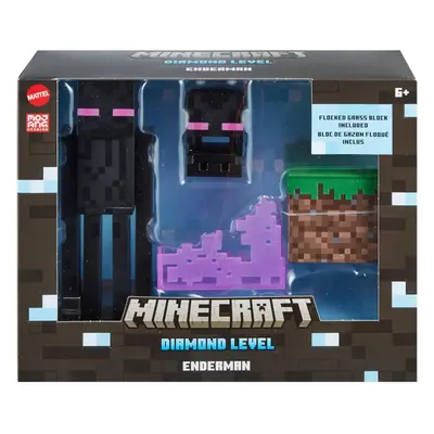 Mattel Minecraft Diamond Level Enderman, 5.5-inch Collector