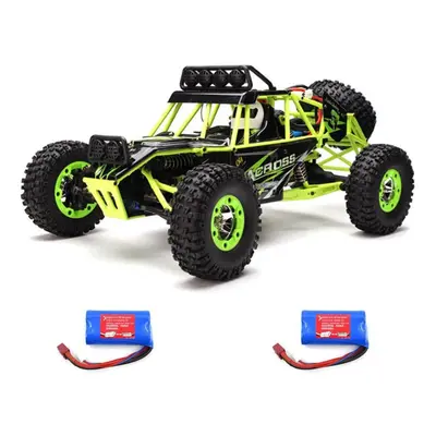 2.4G 1/12 4WD Crawler RC Car With LED Light Two Battery 7.4V 1500mAh