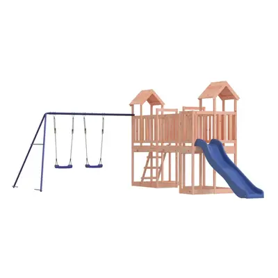 (Solid douglas wood) vidaXL Outdoor Playset Wooden Playground Set Swing Set Impregnated Wood Pin