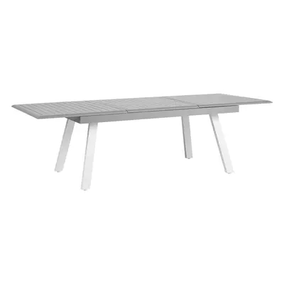 Extending Garden Dining Table 175/255 x cm Grey PERETA