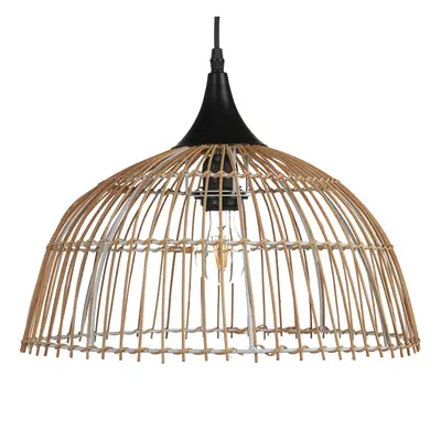 Pendant Lamp BARARIS Rattan Natural