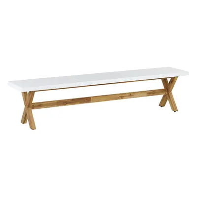 Garden Bench OLBIA cm Concrete White