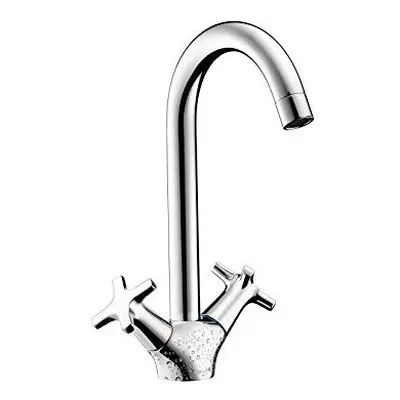 Hansgrohe Professional MySport Kitchen Sink Mixer Tap with Swivel Spout, Chrome-Plated, Norme