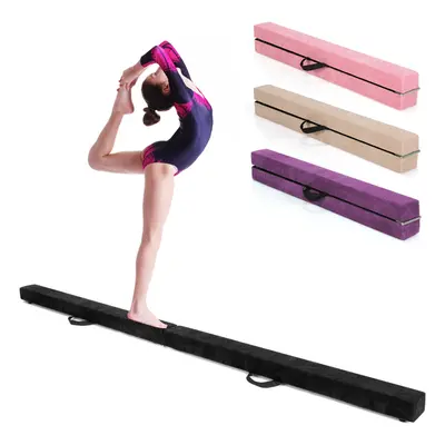 7FT Folding Gymnastic Beam Portable Floor Balance Beam w/ Carrying Handles