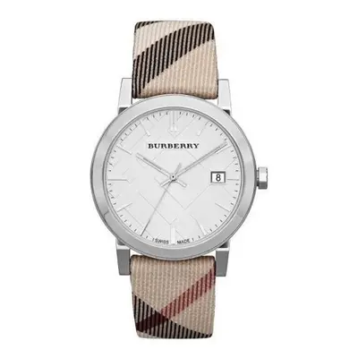 Burberry The City Watch Silver Nova Leather BU9022