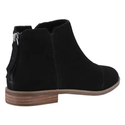 (Black, (Adults')) TOMS Rylie Leather Women's Black Boots