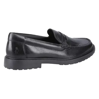 (Black, (Adults')) Hush Puppies Verity Slip On Leather Women's Black Loafers