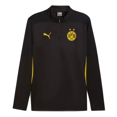 (XL) Borussia Dortmund Black Â¼ Zip Training Top 2024/25