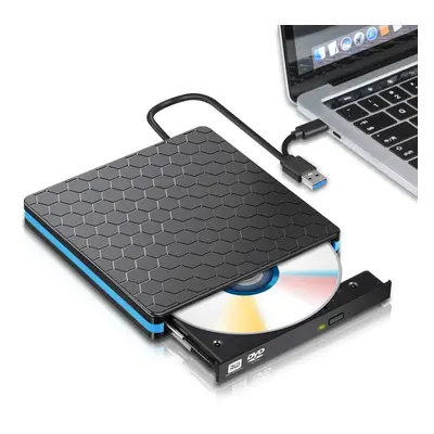 USB 3.0 Type-C DVD RW CD Writer Drive Burner Reader Adapter External Player For Laptop