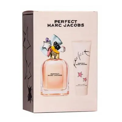 Marc Jacobs Perfect Pcs Set: 1.7 Eau De Parfum Spray + 2.5 Body Lotion (Travel)