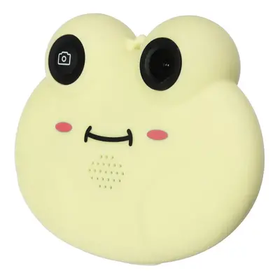 (Yellow) Children Camera Cute Frog Animal 1.54 inch HD Screen Wide Angle With Board Game Novelti