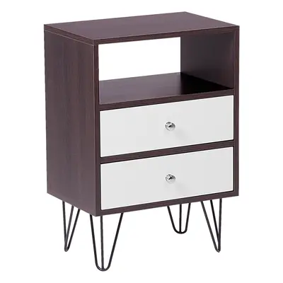 2 Drawer Bedside Table ARVIN White