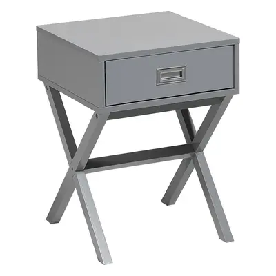 1 Drawer Bedside Table MONROE Grey