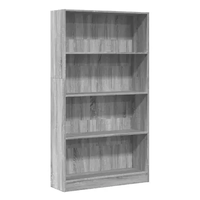 (grey sonoma, x x cm) vidaXL Book Cabinet Display Rack Bookshelf Storage Shelf Rack Engineered W