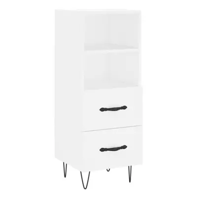 (white) vidaXL Sideboard Storage Side Cabinet Cupboard Sonoma Oak Engineered Wood