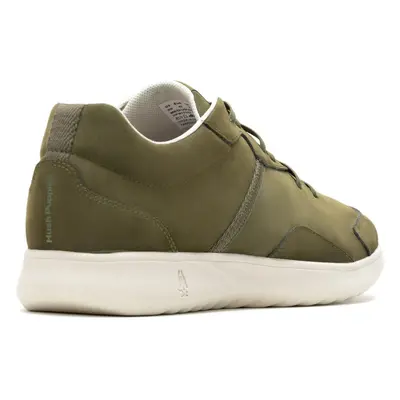 (Green, (Adults')) Hush Puppies The Good Leather Men's Olive Trainers