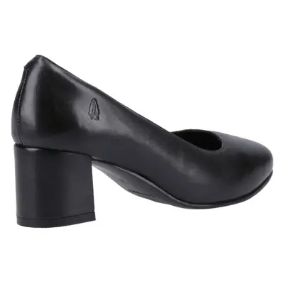 (Black, (Adults')) Hush Puppies Anna Wide Leather Women's Black Heels