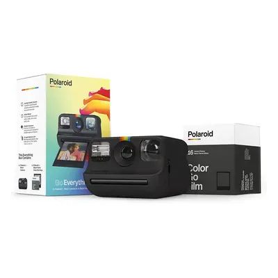 Polaroid Go Everything Box Black Camera and Black Frame Instant Film Bundle (6215) Black Camera 