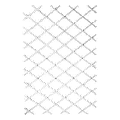 Nature Garden Trellis Expanding Fence Panel Decor 100x200 cm PVC White