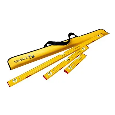 STABILA PRO Set ASM, 4-Piece Magnetic Spirit Level Set, Reinforced Aluminium Profile, Extra Stro