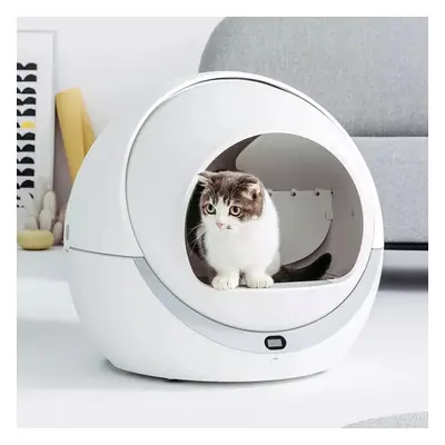 (Type A) Smart Wifi Autoxic Sensor Cleaning Cat Litter Bo* Self Cleaning Closed Tray Toilet for 