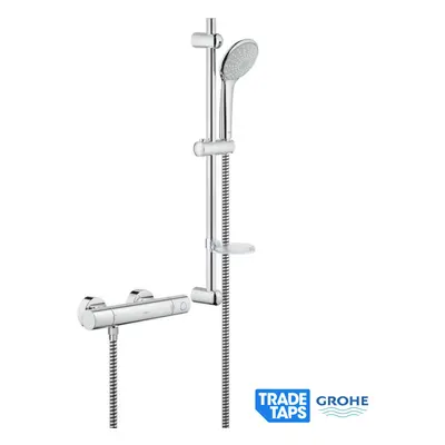 GROHE Grohtherm Cosmopolitan Thermostatic Slide Rail Shower Mixer and Kit