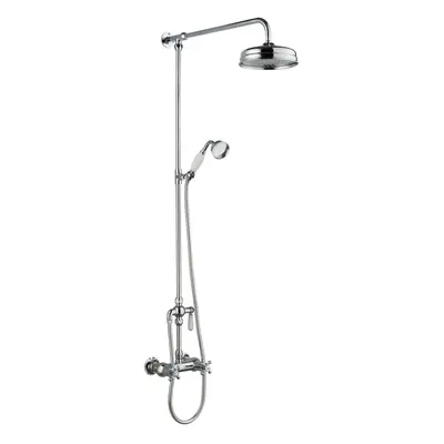 Traditional Exposed Thermostatic Shower Valve & Kit (1 Outlet) - Chrome - Balterley