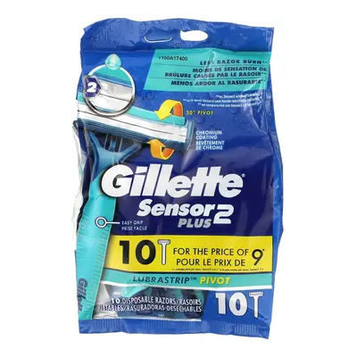 Gillette, Sensor Plus, Pivoting Head, Disposable Razors, Count