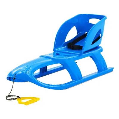 (blue, sledge + seat) vidaXL Sledge Polypropylene Outdoor Playset Snowracer Multi Colours/Models