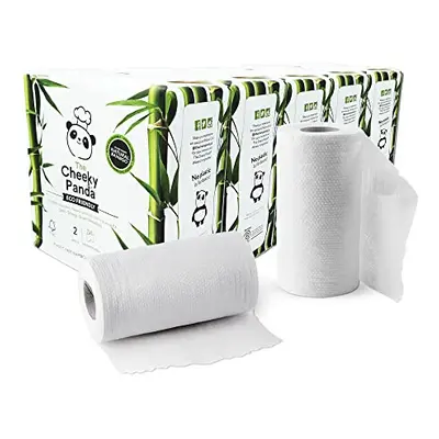 The Cheeky Panda Bamboo Kitchen Roll | Kitchen Rolls - Super Strong Sheets | Naturally Strong an