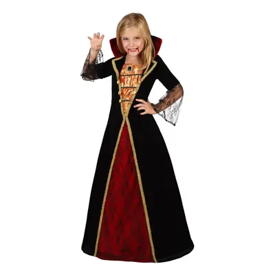 (5-6 years (115/130 cm)) Elegant vampire girl Halloween costume