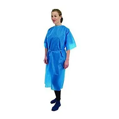 Premier Disposable Short Sleeved Gown, Blue, Pack of (5521)