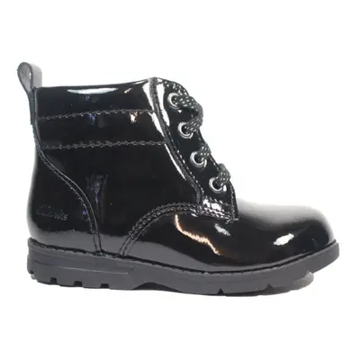 (4.5 (Children's)) Dabi Lace Toddler | Black Patent | Childrens Ankle Boots