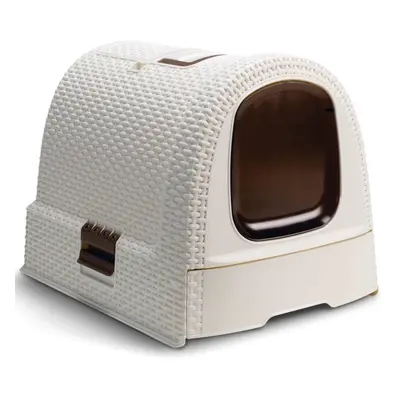 Curver Hooded Cat Litter Box 51x38.5x39.5 cm White