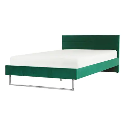 Bed Velvet BELLOU x cm (EU King Size) Green