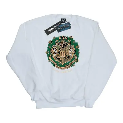 (3XL, White) Harry Potter Mens Christmas Wreath Sweatshirt