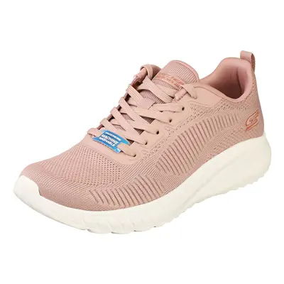 Skechers Bobs Squad Chaos Womens Fashion Trainers in Blush - UK