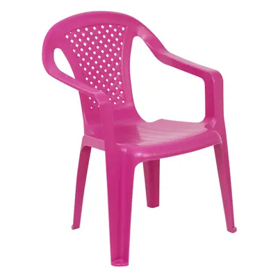 (Pink, 10) Chairs Coloured Nursery Indoor Outdoor Tea Party