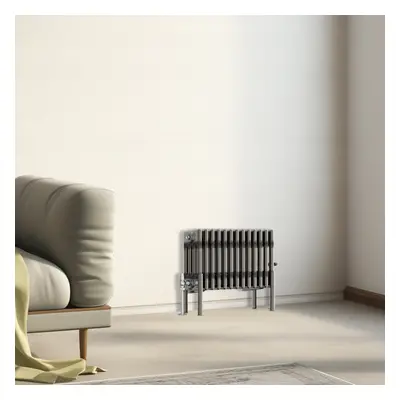 (300x605mm - Column) Traditional Cast Iron Style Radiator Raw Metal Central Heating Column