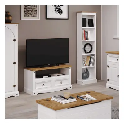 Home Source Corona White Pine TV Entertainment Unit